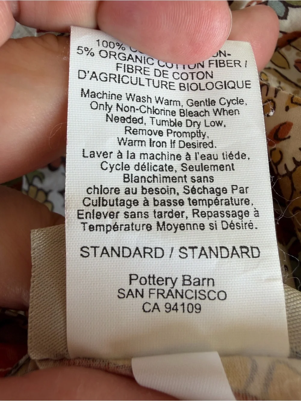 Pottery Barn Harper Paisley 3-Piece Organic Cotton Duvet Cover Set F/Q GUC